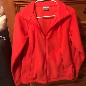 Coral Columbia fleece!